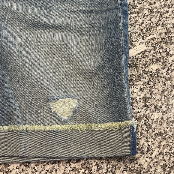 LOFT Distressed Bermuda Shorts NWT 4 / 27 cuffed raw hem - Picture 4 of 10